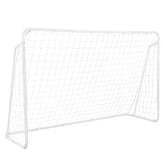 HAOYYE Soccer Goal Training Set with Net Buckles and Ground Nails Portable 8x5ft Sports Goal Post for Backyard Practice Indoor Outdoor Football Shooting Passing Drills Team Training Equipment
